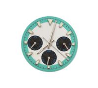 ROUHO Quadrante Cronografo Racing 29.5mm, una Faccia Personalizzata Luminosa Pezzi Modifica per Seiko VK63 Movement-A5