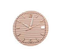 ROUHO Quadrante Motivo Onde 30.5mm, una Faccia Orologio Luminosa Corona 3h con Data Modifica per Seiko NH35 Movement-F1