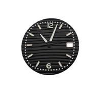 ROUHO Quadrante Motivo Onde 30.5mm, una Faccia Orologio Luminosa Corona 3h con Data Modifica per Seiko NH35 Movement-F3