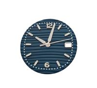 ROUHO Quadrante Motivo Onde 30.5mm, una Faccia Orologio Luminosa Corona 3h con Data Modifica per Seiko NH35 Movement-F14