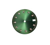 ROUHO Quadrante Orologio Sunburst 28.5mm con Indici di Cristallo, Faccia Orologio Accessori Modifica per Seiko NH35 NH36 Movement-J3