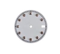 ROUHO Quadrante Orologio Sunburst 28.5mm con Indici di Cristallo, Faccia Orologio Accessori Modifica per Seiko NH35 NH36 Movement-J6