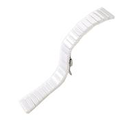 ROUHO Regolabile Ceramica Orologio Cinturino Distribuzione Chiusura Cinturino Ricambio Orologi Accessori-Bianco 20mm