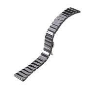 ROUHO Regolabile Ceramica Orologio Cinturino Distribuzione Chiusura Cinturino Ricambio Orologi Accessori-Nero 22mm