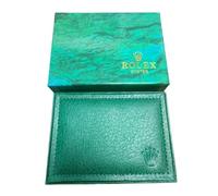ROUHO Scatola per Orologi da Viaggio Verde Pelle PU Imbottitura in Spugna Rettangolare Supporto Portatile per Rolex Service Box