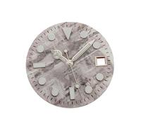 ROUHO Set Quadrante 29mm Effetto Marmo Meteorite e Lancette, Faccia Orologio Subacqueo Luminosa con Indici Applicati per ETA 2836 Citizen 8215 8205 Movement-D1