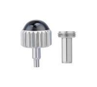 ROUHO Sostituzione Corona Orologio a Vite Ceramica, Testa Corona + Set Tubo Cassa Compatibile per Chanel J12-Nero 5.5mm