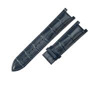 ROUHO Vera Pelle Bracciale Orologio Durevole & Comodo Uomo Cinturino Orologio Anse Sagomate per Gucci Interlocking YA1332-Blu 20x11mm