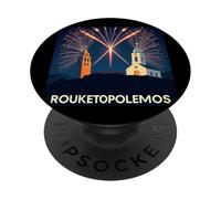 Rouketopolemos Chios Greco Pasqua Fuochi d'artificio Battaglia Tradizione PopSockets PopGrip Adesivo