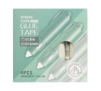 Rouleau de Ruban Adhésif - 4 Inch Tape Roller | ABS Distributeur - Ruban double face pour loisirs créatifs scrapbooking cartes photos journaux application précise pratique et portable