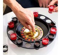 Roulette alcolica con 16 bicchierini gioco d'azzardo da tavolo per adulti MB-34
