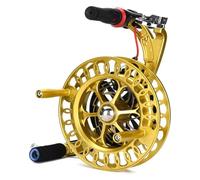 roulette per aquiloni, Bobina for aquiloni, bobina con impugnatura e freno, bloccabile, interruttore anti-inversione in lega, accessori for da esterno(Blue)