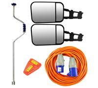 Roulotte Traino Piccoli Specchietti Avvolgitore Gambe Gancio Elettrico Livell...