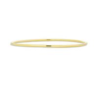 Round 5 mm Stackable Curved Polished Rose Gold Plated Steel Bangle Bracelet for Women 8 Inches