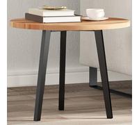 Round Acacia Solid Wood Table Top, Ø 50 x 2 cm, finitura a olio naturale, durevole in legno per Dining, Bistro, Coffee Tables, Easy Clean