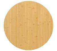 Round Bamboo Dining Table Replacement, 90 x 4 cm, Commercial Use Coffee Table for Restaurants, Hotels, Desks - Brown Bamboo Top, Stylish & Durable