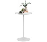 Round Bar Table, Circular Cocktail Table Coffee Drink Side/End Table, High Top & Counter Height Dining Table for Bistro, Pub, Kitchen, Living Room, Easy Assembly(48x48x62cm)