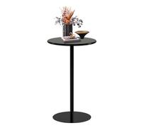 Round Bar Table, Counter Bistro Pub Table with Fixed Top And Metal Base, Leisure Table, Circular Cocktail Table, Dining Desk for Home Kitchen Living Room, Easy Assembly(60x60x104cm)