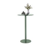 Round Bar Tables for Small Spaces, Cocktail High Top Pub Bistro Table, Coffee Drink Table for Events Party, Kitchen Dining, Home Bar, Sofa Couch Chair, Patio, Restaurant, Green(60x60x72cm)