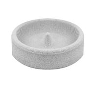 Round Bird Feeder, Small Stone Weatherproof Feeding Dish for Outdoors