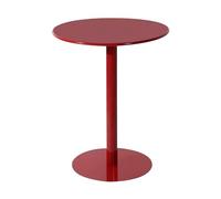 Round Bistro Table | Red Bar Table Cocoktail Drink Table Garden Table | Tall Top Table for Living Room | Dining Kitchen Desk | Sofa Side Table | Coffee Counter Tables(40x40x50cm)