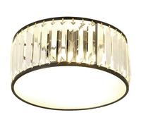 Round Black Crystal Chandelier Gold LED Lamps Luxury Lamp Ceiling for Bedroom Living Room Indoor Light Fixtures