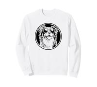 Round Black Logo Blue Merle Australian Shepherd Lover Felpa