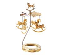 Round Candle Holder - Thermal Rotating Candlestick, Aromatherapy Table Feature, Artistic Revolving Lantern, Creativee Heated Decorative Accent | Uniquee Rotary Candle Ornament, Romantic Festival