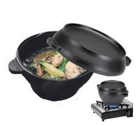 Round Cast Iron Dutch Oven Pot, High-Performance Cast Dutch Pot with Double Handles, Sturdy Cookware for Baking Bread, Roasts, Soups and Stews, Versatile Dutch Oven for Home Cooking