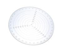 Round Center Finder Compass - Tornio acrilico trasparente, strumento di centraggio circolare per disegnare cerchi, tornitura di legno, utensili da lavoro, cerchi diametro