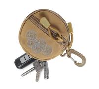Round Coin Pouch - Portafoglio per cambio portatile, pratico contenitore per monete | Organizer per casi Carrier per cuffie compatte, borsa per soldi MNI, ciclismo borse ci, FANGO, Consulte la