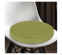 Round Cushions for Kitchen Chairs 30/35/40/45/50 cm Non-slip Chair Cushions for Dining Chairs, Outdoors, Garden, Kitchen, Office, Living Room (Fruit Green, 35 x 35 x 5 cm Thick)