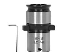 Round Die Chuck, 30mm OD Carbon Steel Lathe Tool Die Collet, Precise Tapping Chuck for Drilling Milling Boring Machine and Pneumatic Tools with Hex Wrench