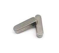 Round Ended Feather Key,304 Stainless Steel Rectangle Round End Type Parallel Flat Key Shaft Dowel Pin(45mm,5x5mm)