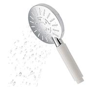 Round Fixed Head Shower Head 3 Powerful Spray Settings High Pressure Water Saving for Bathroom - Chrome for The Ultimate Shower Experience with 2m Pipe (With 1.5m Tube + Base)