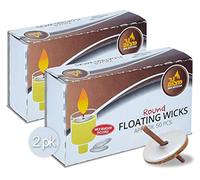 Round Floating WICKS - ca. 50 pz., White, Confezione da 2