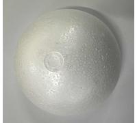 Round Foam Ball 18cm Solid White for Modeling(15cm) | Smooth white per surface, easy to or dye, ideal for model making, 20cm diameter, lightweight design