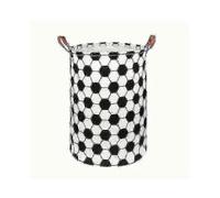 Round Football Pattern Laundry , Toys Organizer Hamper with Handles