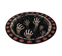 Round Halloween Floor Mat 3D Illusion Soft Anti Slip Carpet,