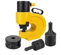 Round Hole Punch Dies Set for CH-70 Hydraulic Press, Heavy-Duty Chrome Steel, 4-25mm Knockout Die Kit for Electrical Cabinets & Metal Fabrication (16/16.5mm,for CH-70)