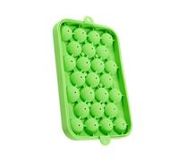 Round Ice Mold, Reusable Ball Tray Maker, 7.48x4.92 inches 4 Sphere Form with Leakproof Lid, Food Grade Silicone, Drink Tool with Easy Release, Ice Maker for Whiskey Cocktails