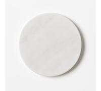 Round Marble Table - Tagliere Rotondo in Marmo Bianco di Carrara Ø 30 cm - Fatto a Mano in Italia - Piatto da Portata, Sushi, Formaggi, Arredo Tavola Elegante