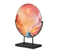 Round Metal Display Stand - Iron, 12 Inch Easel Holder | Art Showcase