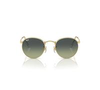 Ray - Ban Uomo Ray - Ban RB3447 ROUND METAL 001/BH Occhiali da sole Metallo Oro Verde Rotonda Normale Sfumato