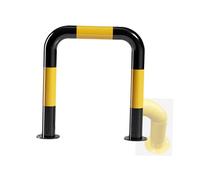 Round Parking Barrier,U-Shaped Guardrail Anti-Collision Bar,Wall Thickness 0.2cm Protection Bumper Blocker,for Parking Lot Residential(50x60cm)