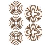 Round Plant Pot Grid - 5 pezzi tagliaerba, copertura guardie, protezione per interni da giardino per pets e piccoli animali, adatto per la decorazione domestica, 30 cm, 97 g