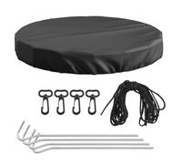 Round Pool Cover - Durrable Windproof Tarp, Ensurre Smmooth Hot Tub Protectors, Primme Qualiity Waterproof Enclosures, Trussted Reusaables Dustproof Guards - For Outdoor Backyard Garden Homes
