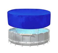 Round Pool Cover Dustproof Drawstring Protector for Outdoor Pools | Tear Resistant Material Supports Long Lasting Outdoor Coverage Suitable Yard Patio Lawn Porch Courtyard Areas Yearround