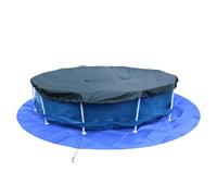 Round Pool Pad, Under Mat Tarp, Puncture-Proof Thickened Cloth Padding, Heavy-Duty Ground Protector for Swimming Pool Bottom, Boat, Floor, Outdoor Furniture Use, Blue