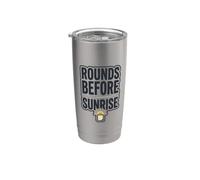 Round prima dell'alba Routine Fitness Mattina Allenamento Bicchiere termico in acciaio inox doppia parete